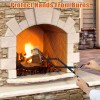 AGM Fireplace Tongs, 26" Fire Pit Accessories Firewood Log 2-Tongs