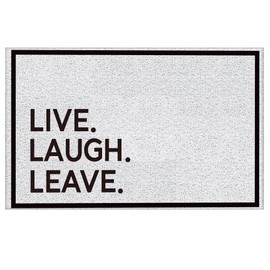 Supwhd Live Laugh Leave Funny Doormat 30x17 Inch, Leave Doormat, Live Laugh Love Doormat, Leave Door Mat, Leave Welcome Mat, Live Laugh Leave Funny Door Mat, Live Laugh Leave Welcome Door Mat