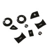 klend-cartrim Black Alloy Steering Wheel Button Trim For Land Rover