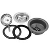 inodiref Stainless Steel Kitchen Sink Basket Strainer Plug Waste Kitchen