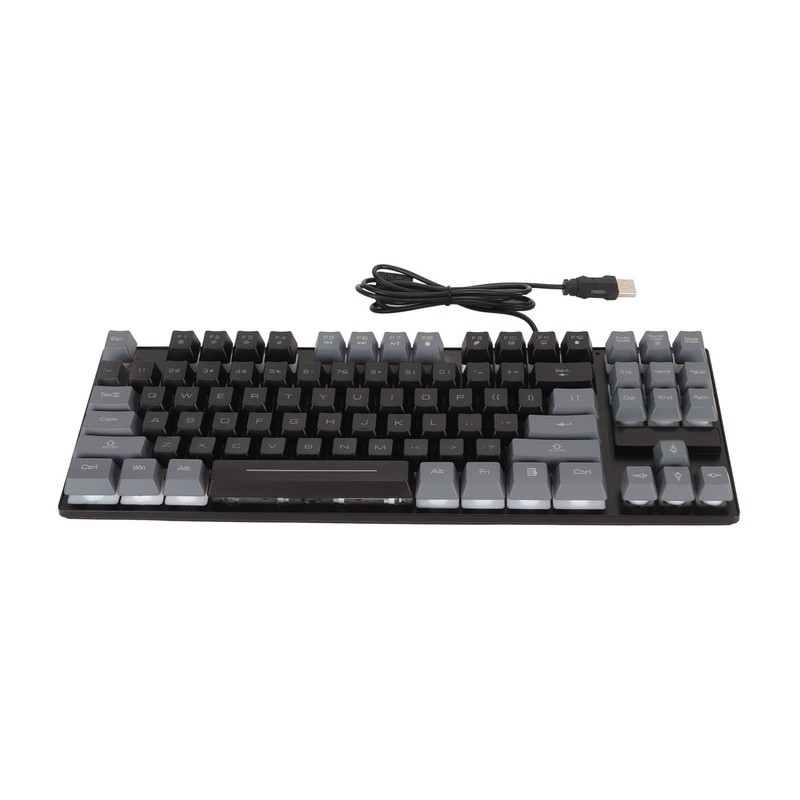 Mechanical Gaming Keyboard Multifunction 87 Keys Colorful Backlight USB Wired