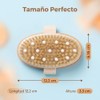 Lumina Cepillo Corporal Exfoliante de Madera con Cerdas Naturales,cepillo