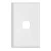 HPM Excel 1 Gang Coverplate, Matt White