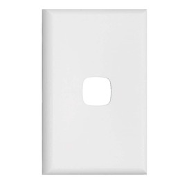 HPM Excel 1 Gang Coverplate, Matt White