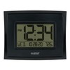 La Crosse Technology WT-8002U-B-INT Digital Black Clock with Indoor Temperature