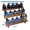 JOSENART Wooden Cologne Organizer Stand Display Riser Stand Tiered Perfume