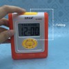 VISIONU English Talking LCD Digital Alarm Clock with Big Time