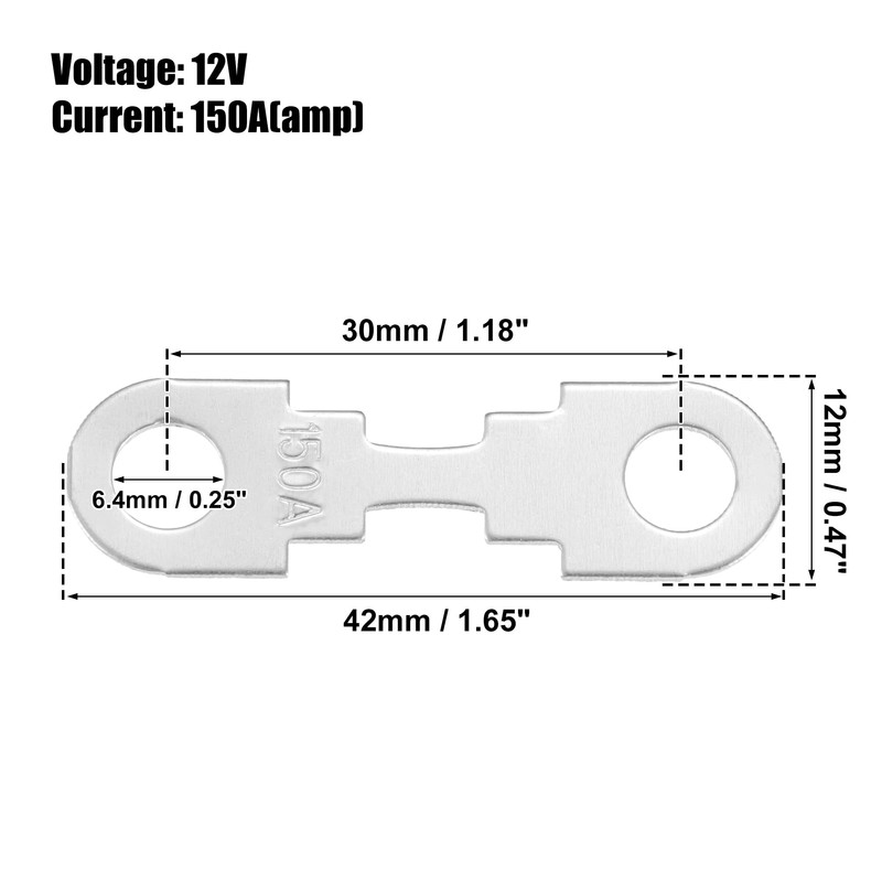 A ABSOPRO 150A 12V High Current Fuses for Car Audio