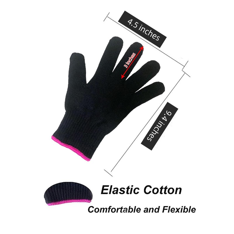 AFT90 2 Heat Resistant Glove for Hair Styling, Curling Iron,