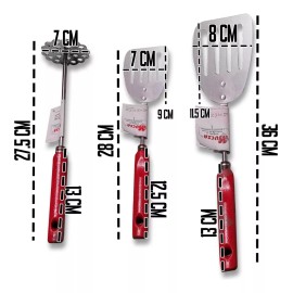 mdj Utensilios De Cocina Volteador Y Machacador 3 Pzs