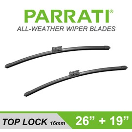 PARRATI 26 Inch & 19 inch of High Performance Premium All-Season Automotive Replacement Windshield Wiper Blades, Easy DIY Install & Superior Road Visibility, Durable Stable And Quiet (Set of 2)