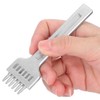 6Pcs Prong Chisel Round Hole DIY Leather Punch Tool HighCarbon