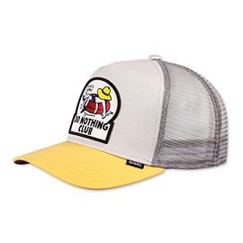 Djinns - DNC New 1.6 (Grey/Sunny Yellow) - Trucker Cap Mesh Cap Hat Caps, Grey/sunny yellow