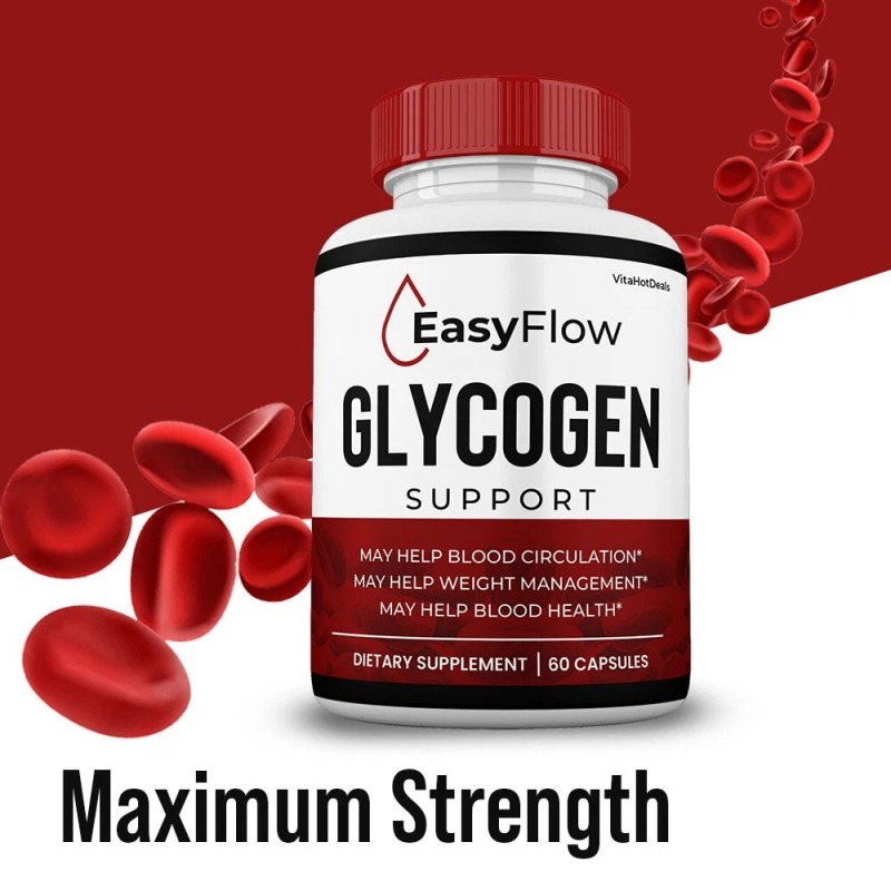 EasyFlow Glycogen Support Pills, Easy Flow Capsules Blood Support (1