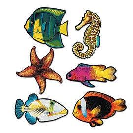 Beistle Pkgd Fish Cutouts