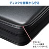 Sanwa Supply FCD-WLBD96BBK Semi-Hard Case for CD Jacket Storage (Holds
