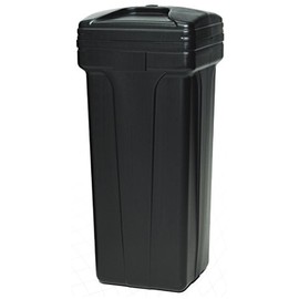 Water softener salt tank brine tank inches with safety float (11x11x38 Inches Square, Black)