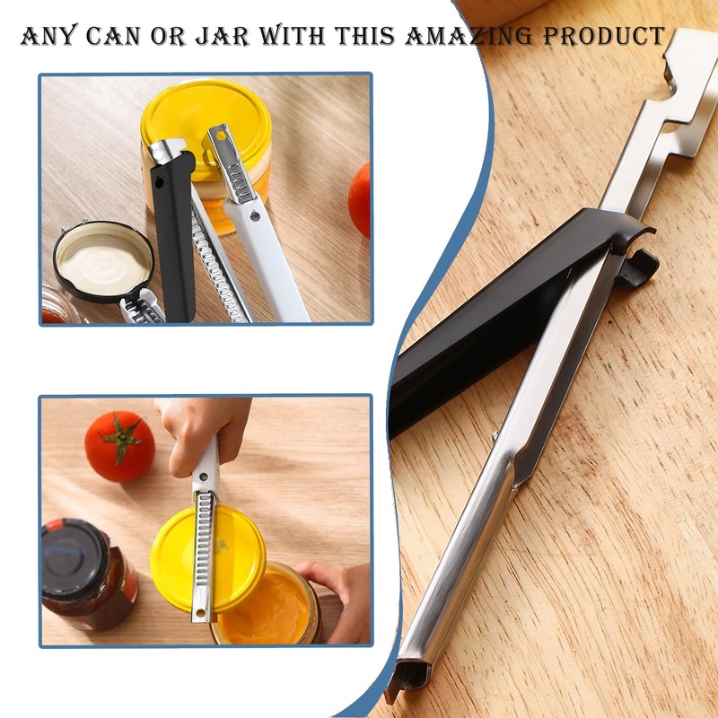 2Pcs Jar Opener,Bottle Opener and Ring Pull Can Opener,Effortless Arthritis