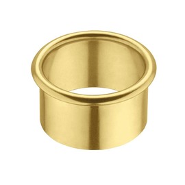 Gedotec Brass Ventilation Ring Round Cable Guide Desk – LION | Polished Brass Cable Outlet | Cable Box Drill Diameter 35 mm | Cable Guide for Push-in | 1 Piece - Ring Passage for Furniture