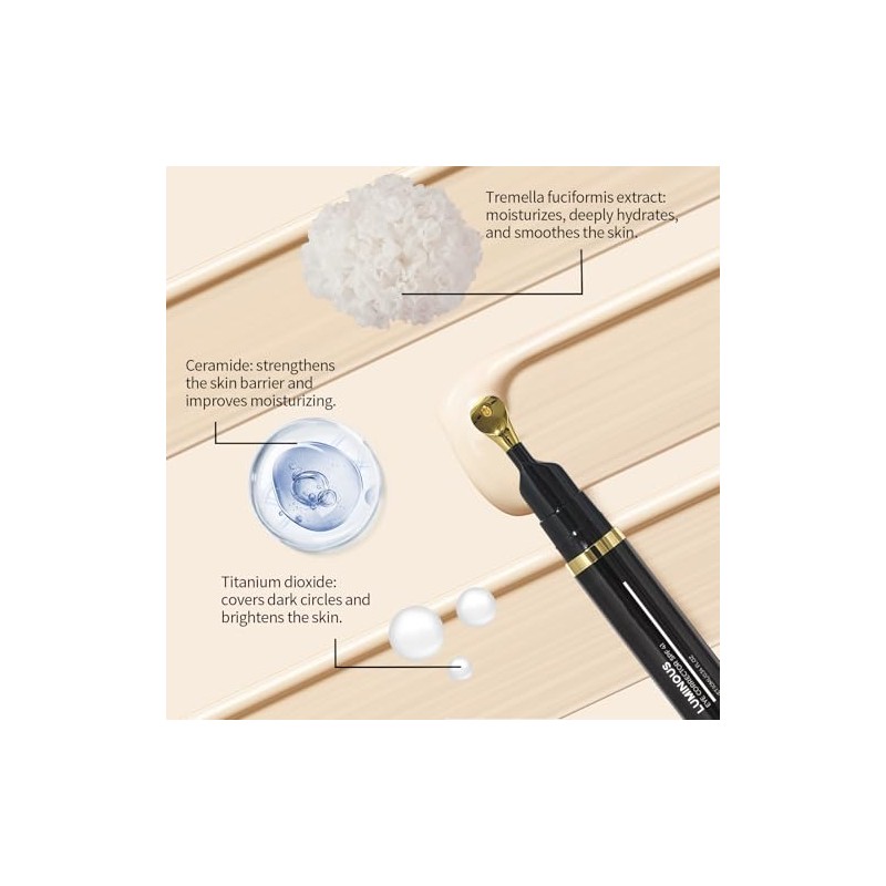 Corrector de Ojeras para Ojos, Marfil, 10ml