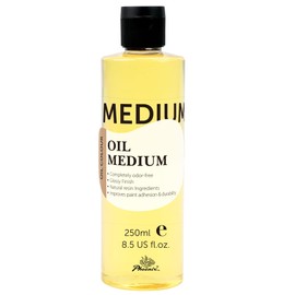 PHOENIX Refined Linseed Oil 250ml - 8.5 Fl Oz. Oil Medium for Painting, Paint Thinner for Oil Based Paints