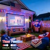4 Pack Red White and Blue Lights, 50 LEDs 16.5ft