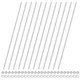 M METERXITY 12-Pack Fully Threaded Rod, M4x300mm 201 Stainless Steel Right Hand Thread Bar Studs with Hex Nuts and Washers for Furniture Anchor Bolts/Clamps/U-Bolts/Beaded Garden Stake Rods