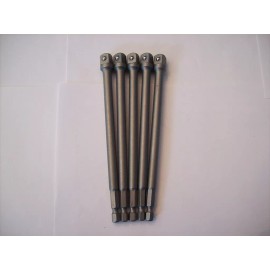 Does Not Apply 5pcs 6" SQUARE POWER EXTENSION BARS BITS HEX SHANK 3/8"