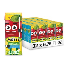 Mott's 100 percent Apple White Grape Juice, 6.75 fl oz boxes (Pack of 32)