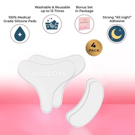 Stasover Neck Wrinkle Patches – Silicone Anti Wrinkle Patches & Chest Wrinkle Pads, Reusable Medical-Grade Skincare Pads for Overnight Hydration and Wrinkles Smoothing – 4 Pcs