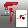 Aventik Adjustable Bucket Rod Holder(Red 1pc)