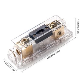 150A Inline ANL fuse holder fits for 0 2 4 Gauge wire including 2 pcs 150A ANL Fuse 1pc Hex key wrench