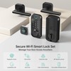 Keyless Door Lock with Handle Set - SMONET WiFi Fingerprint