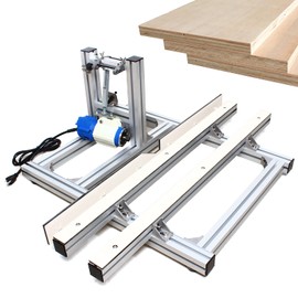 RustyVioum 110V 350W Electric Woodworking Edge Trimmer, 35.8” Wood Router Adjustable Electric PVC Edge Trimmer Portable Electric Hand Trimmer for PVC, Wood Board