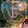 LaserGram Personalized Glass Christmas Ornament,Snowflake, Custom Laser Engraved Gift Idea