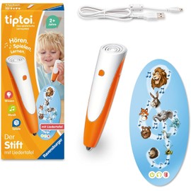 Ravensburger tiptoi Pen with Song Board, Playful Learning System, Educational Toy for Children 2 Years and Up