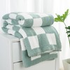 Carriediosa Checkered Throw Blanket 50" X 60", 400GSM Ultra Soft