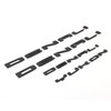 Xpipnns 4pcs Set Matte Black Door Rear Denali Yukon Emblems