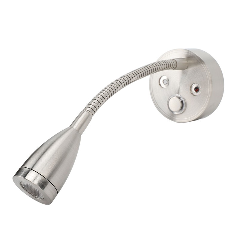DC12‑24V LED RV Bedside Lamp High Brightness Aluminium Alloy Gooseneck