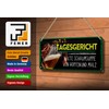 Femer Tin Sign with German Text 27 x 10 cm