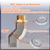 (1" NPT, 2PCS) Fuel Hose Swivel 360 Rotating Connector for