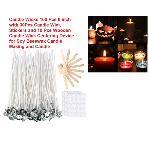 Unbranded 100 Piece 6" Candle Wicks Candle Making Set with