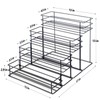 kimilus 16 Bottle Capacity Coffee Syrup Organizer 4 Tier Coffee