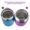 WayEee Food Flask, Stainless Steel King Food Jar with Folding
