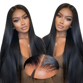 Oxeyegirl 20 Inch Straight Human Hair Wig for Black Women,9X6 Lace 200% Density Glueless Wigs Human Hair Pre Plucked Pre Cut,Wear and Go Glueless Wig Lace Front Wig Brazilian Human Hair Wigs