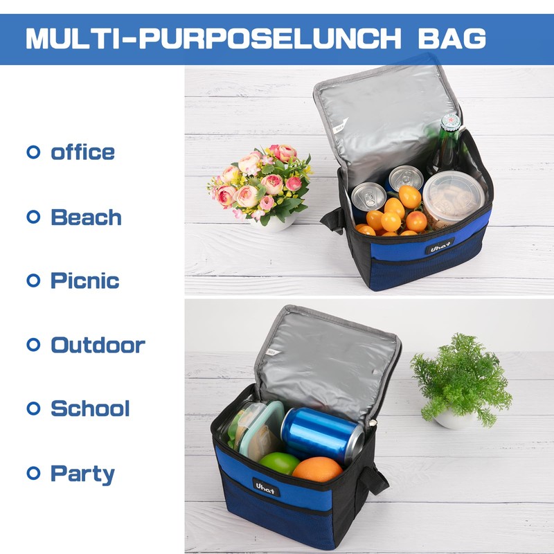 Uhat Adult Cooler Lunch Box Small Cool Bag 5L Dual