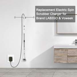 WUKUR - Cargador eléctrico de repuesto para lavador giratorio eléctrico Voweek LABIGO, lavador de giro eléctrico, compatible con Voweek VWS211, LABIGO LA1 Pro, cable de carga 5.9 pies