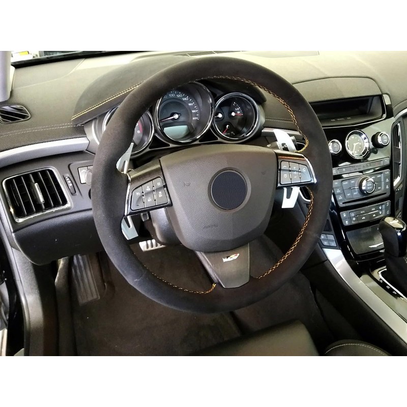 Redlineg 300994816 Genuine Leather Steering Wheel Cover Alcantara or