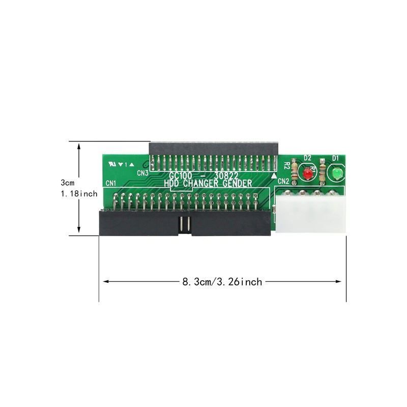 SinLoon 2.5 to 3.5 IDE Adapter,2.5 Inch 44 Pin Hard