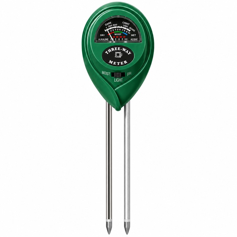 3-in-1 Soil Moisture, pH & Light Meter for Plants –
